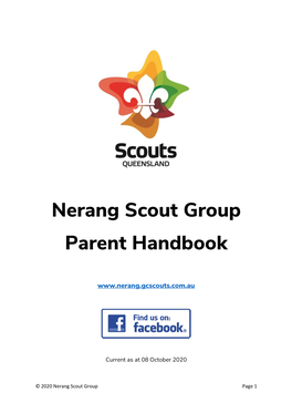 Nerang Scout Group Parent Handbook