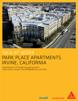 Sika at Work Park Place Apartments Irvine, California