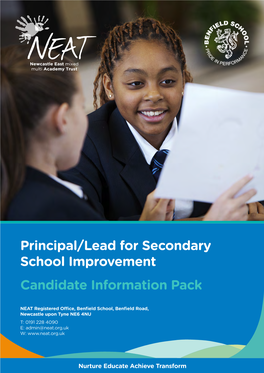 Principal/Lead for Secondary School Improvement Candidate Information Pack