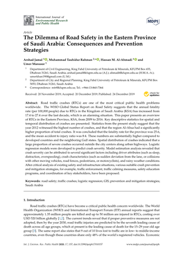 The Dilemma of Road Safety in the Eastern Province of Saudi Arabia: Consequences and Prevention Strategies