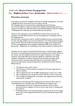 Electric Vehicle Charging Points in Brighton & Hove