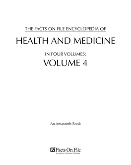 Health and Medicine Volume 4