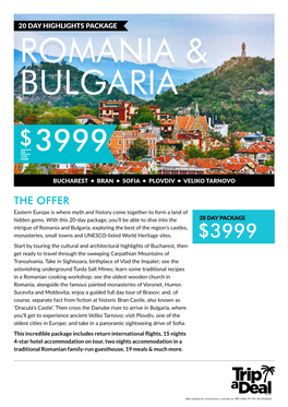 THE OFFER Eastern Europe Is Where Myth and History Come Together to Form a Land of Hidden Gems