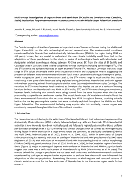 1 Multi-Isotope Investigations of Ungulate Bone And