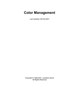 Color Management