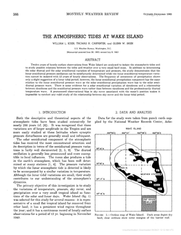 The Atmospheric Tides at Wake Island