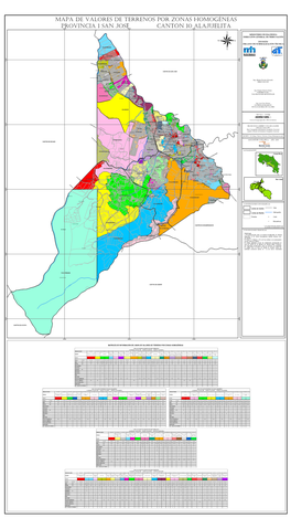 Mapa De Valores De Terrenos Por Zonas Homogéneas Provincia 1 San