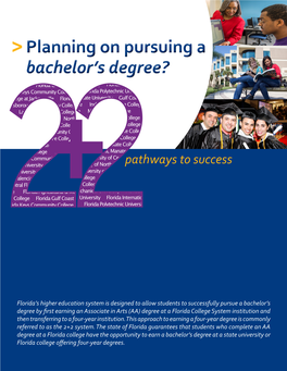 Planning on Pursuing a Bachelor's Degree?