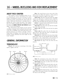 16 – Wheel Building and Rim Replacement