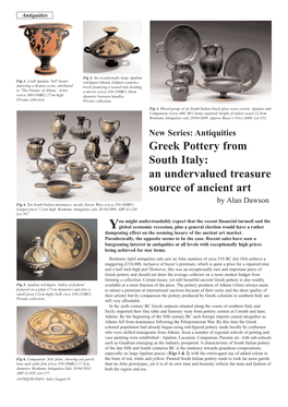 Greek Pottery from South Italy: an Undervalued Treasure Source of Ancient Art by Alan Dawson Fig 4