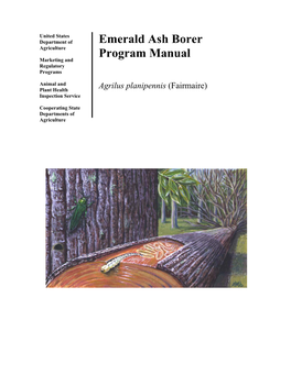 Emerald Ash Borer Program Manual, Agrilus Planipennis (Fairmaire), Ver