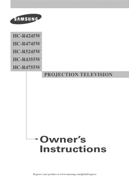 Register Your Product at Important Warranty Information Regarding Television Format Viewing