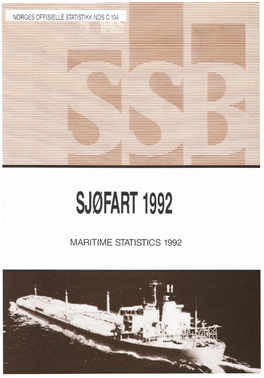 Sjøfart 1992 3 4 NOS Sjøfart 1992 Innhold
