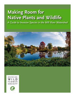 Making Room for Native Plants and Wildlife a Guide to Invasive Species in the Mill River Watershed Table of Contents