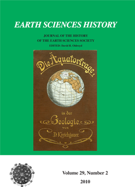 Journal of the History of Earth Sciences Society