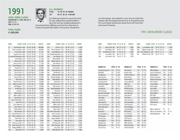 1991 John Deere Classic