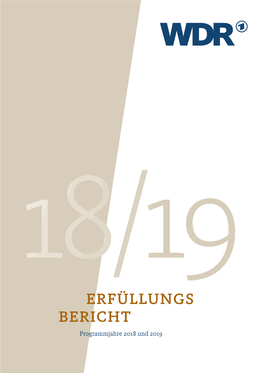 Erfüllungsbericht 2018/2019 [PDF, 871,1 KB] | Download
