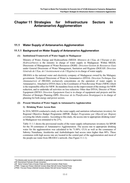 Chapter 11 Strategies for Infrastructure Sectors in Antananarivo Agglomeration