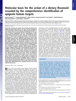 Molecular Basis for the Action of a Dietary Flavonoid Revealed by The