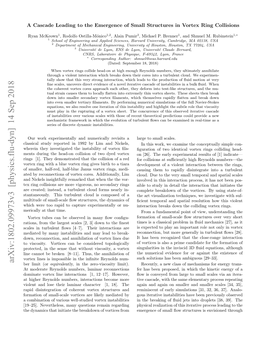 Arxiv:1802.09973V3 [Physics.Flu-Dyn] 14 Sep 2018 Ber Limit (Or Equivalently, in the Zero-Viscosity Limit)