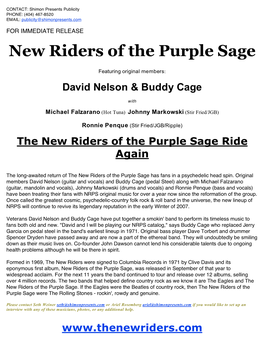 New Riders of the Purple Sage