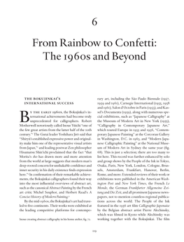 6 from Rainbow to Confetti: the 1960S and Beyond