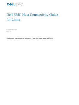 EMC Host Connectivity Guide for Linux