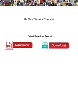 He Man Classics Checklist