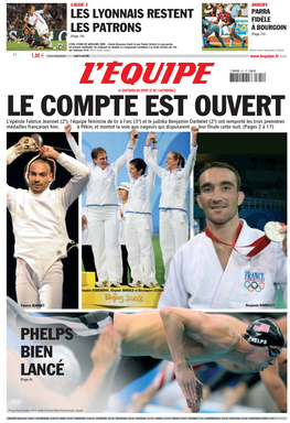 HALTÉROPHILIE Page 13 Qui Sied Au Rendez-Vous Des Qualifi- Mis À La Délégation Française Jeux