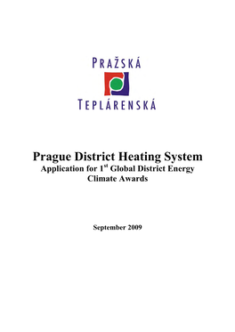 Brief History of the Prague District Heating System