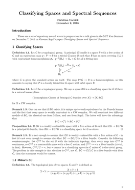 Segal's Classifying Spaces and Spectral Sequences