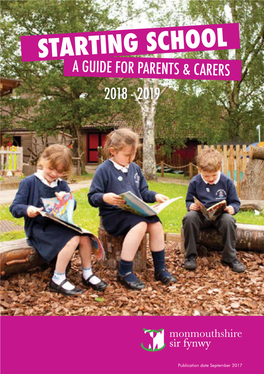 Starting School a Guide for Parents & Carers 2018 - 2019