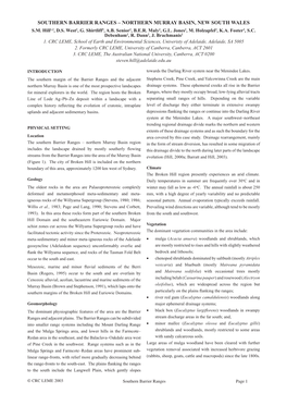 Southern Barrier Ranges – Northern Murray Basin, New South Wales S.M