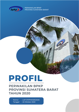 Profil Perwakilan Bpkp Provinsi Sumatera Barat Tahun 2020