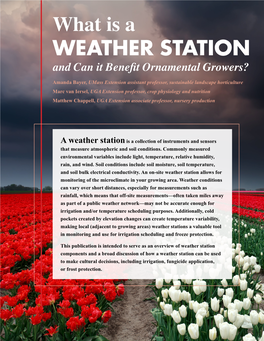 What Is a Weather Station and Can It Benefit Ornamental Growers?