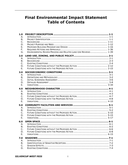 Table of Contents