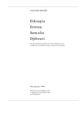 Ethiopia Eritrea Somalia Djibouti