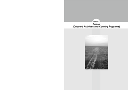 Chapter 4: Cruise (Onboard Activities and Country Programs) (PDF:609KB)