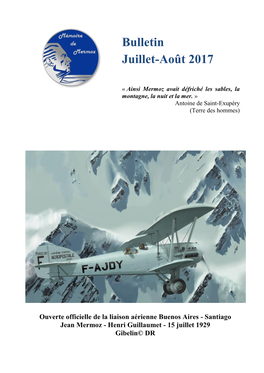 Bulletin Juillet-Août 2017