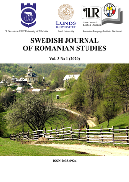 Swedish Journal of Romanian Studies