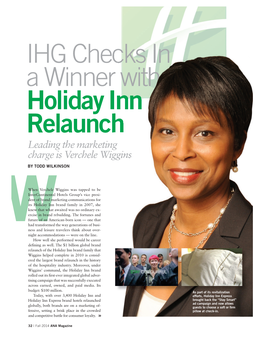 Holiday Inn Relaunch Leading the Marketing Charge Is Verchele Wiggins by TODD WILKINSON