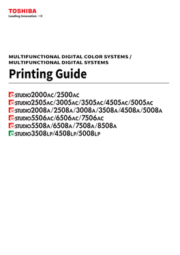 Printing Guide