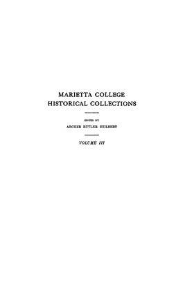 Marietta College Historical Collections