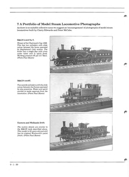 7 a Portfolio of Model Steam Locomotive Photographs