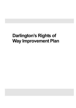 Darlington's Rights of Way Improvement Plan