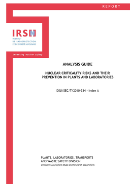 Nuclear Criticality Risks and Their Prevention in Plants and Laboratories