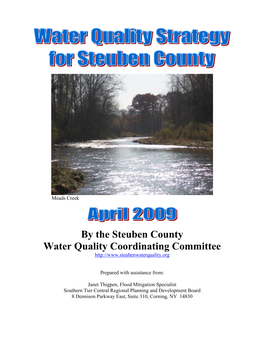 By the Steuben County Water Quality Coordinating Committee