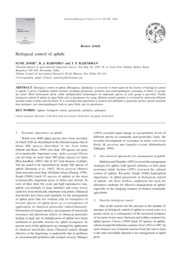 Biological Control of Aphids