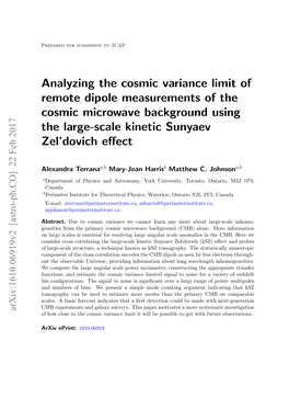 Analyzing the Cosmic Variance Limit of Remote Dipole Measurements of the Cosmic Microwave Background Using the Large-Scale Kinetic Sunyaev Zel’Dovich Eﬀect