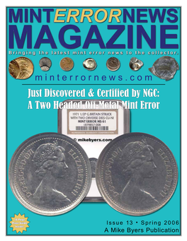 Just Discovered & Certified by NGC: a Two Headed Off-Metal Mint Error